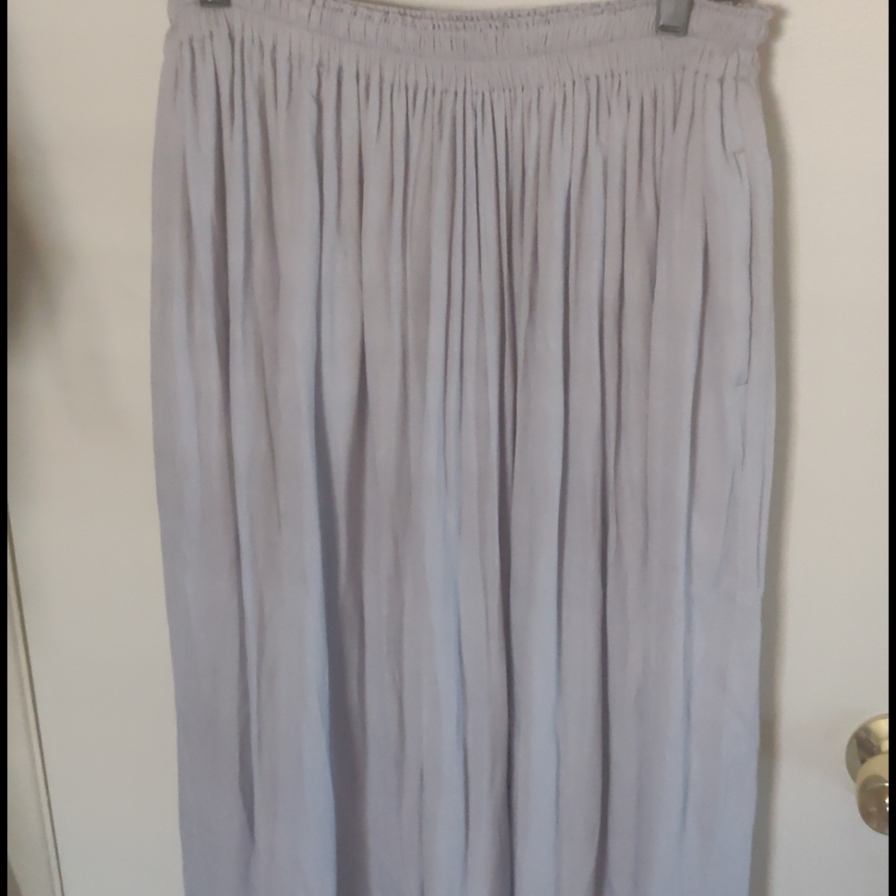Midi/Maxi Uniqlo Grey Skirt